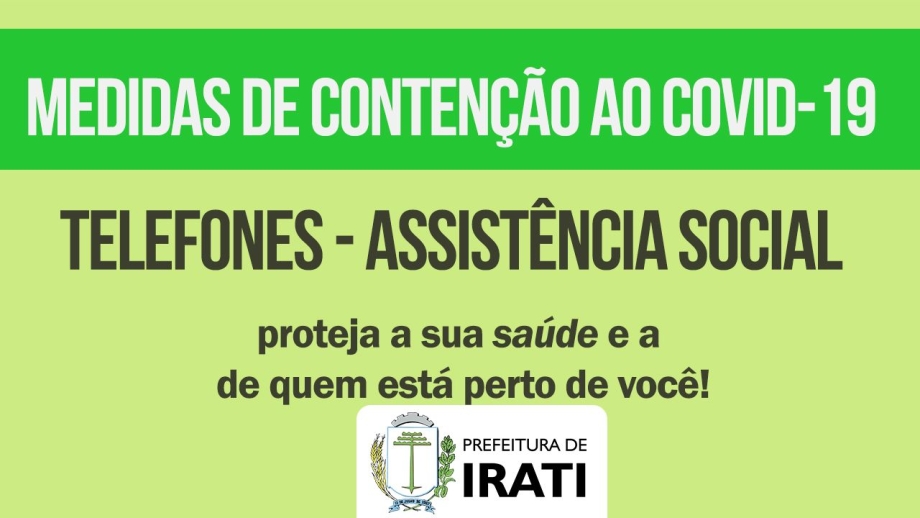 Telefones da Assistência Social