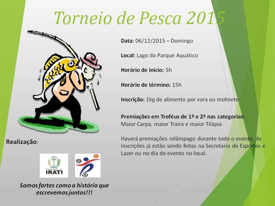 37ª Festa do Pêssego terá Torneio de Pesca  