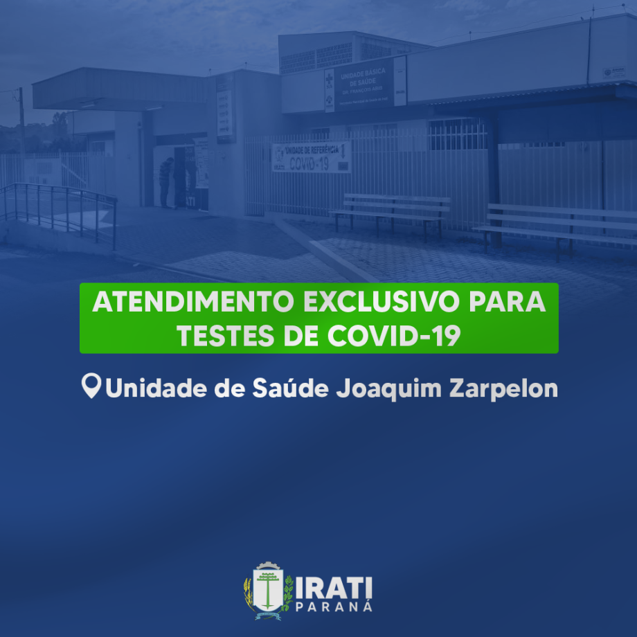 Unidade de Saúde no Joaquim Zarpelon faz atendimento exclusivo para testes de Covid-19