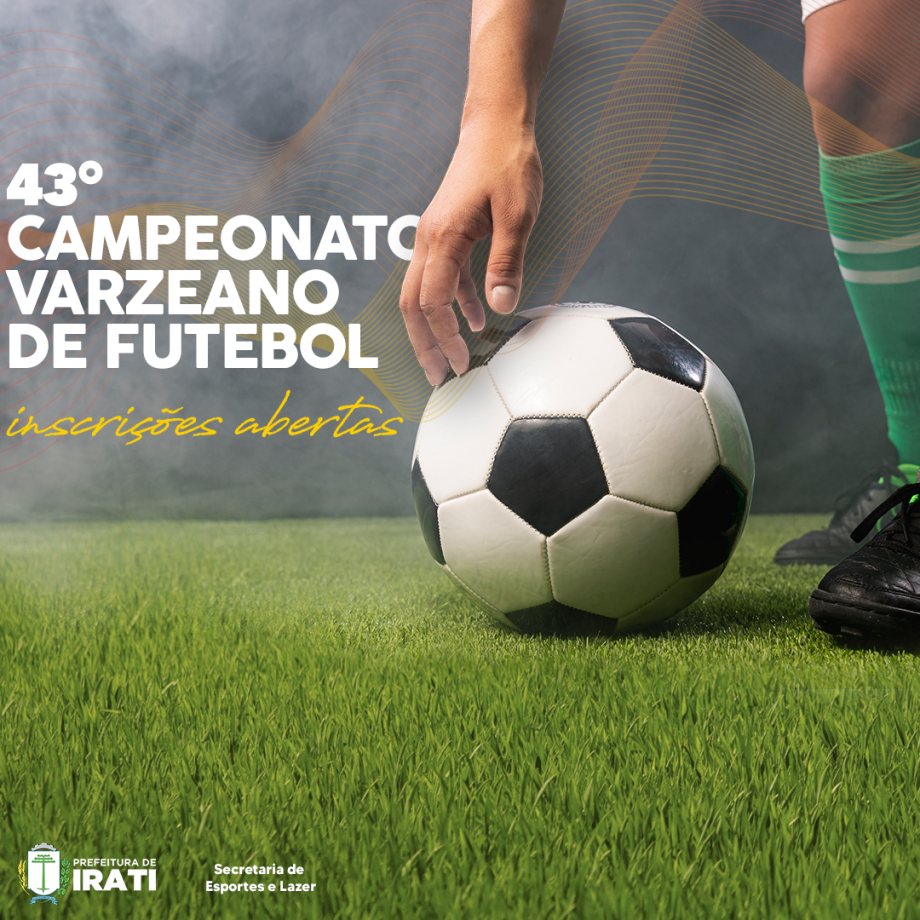 Inscrições para o 43º Campeonato Varzeano de Futebol estão abertas