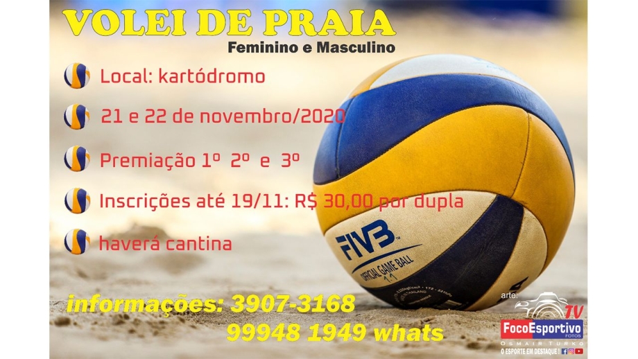 Vôlei de Praia - 21/11 e 22/11