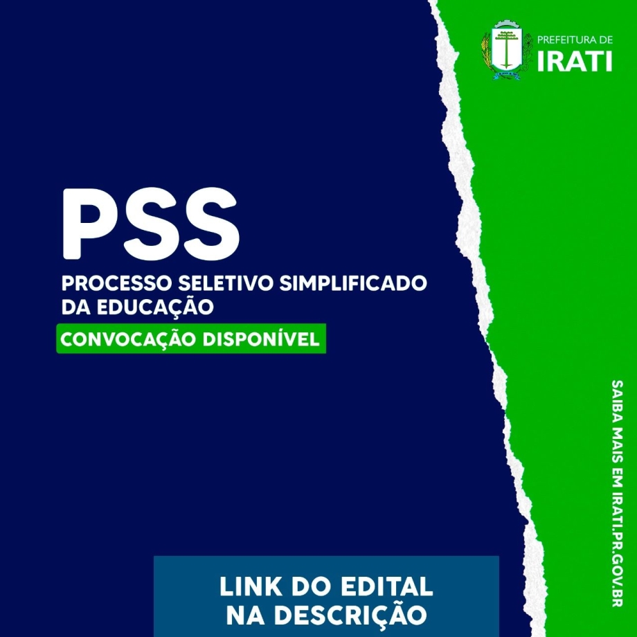 Prefeitura convoca aprovados em PSS para vagas remanescentes na Educação