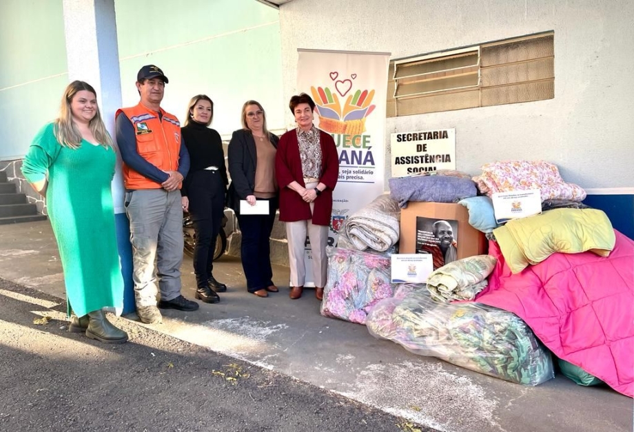 Irati recebe 500 peças de roupas e cobertas da campanha Aquece Paraná