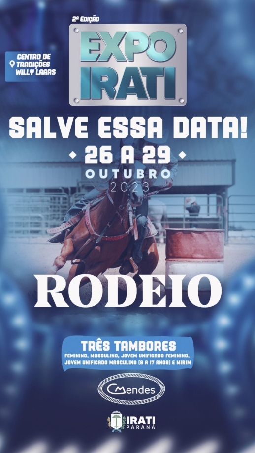 Prova dos Três Tambores é atração na ExpoIrati 2023