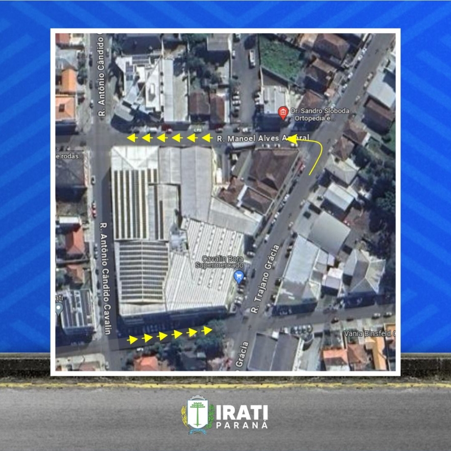 COMUNICADO IRATRAN - Novo sentido de rua