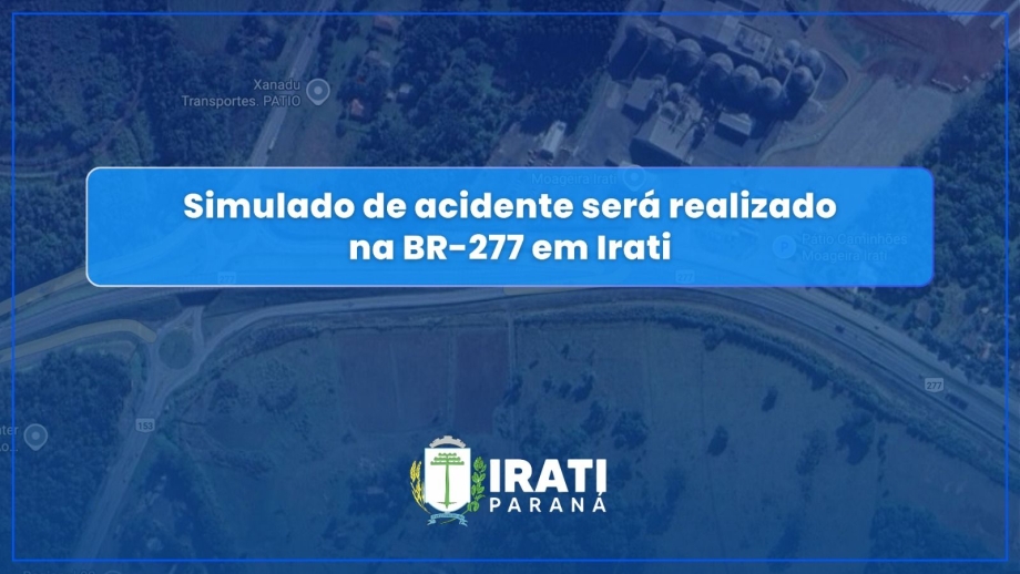 Simulado de acidente será realizado na BR-277 em Irati