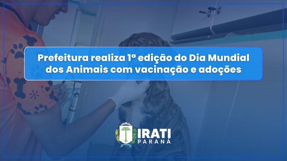 Prefeitura realiza 1ª edição do Dia Mundial dos Animais com vacinação e adoções