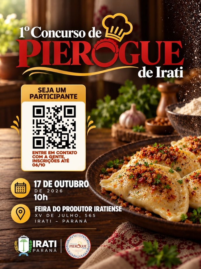 Irati promove 1º Concurso de Pierogue para valorizar a gastronomia e a cultura polonesa